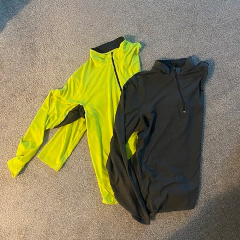 Two Men's Quarter Zip Long Sleeved C9 Shirts Size Large